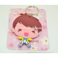 Custom rubber keychain promotional little boy/guy rubber charm rubber keychain maker